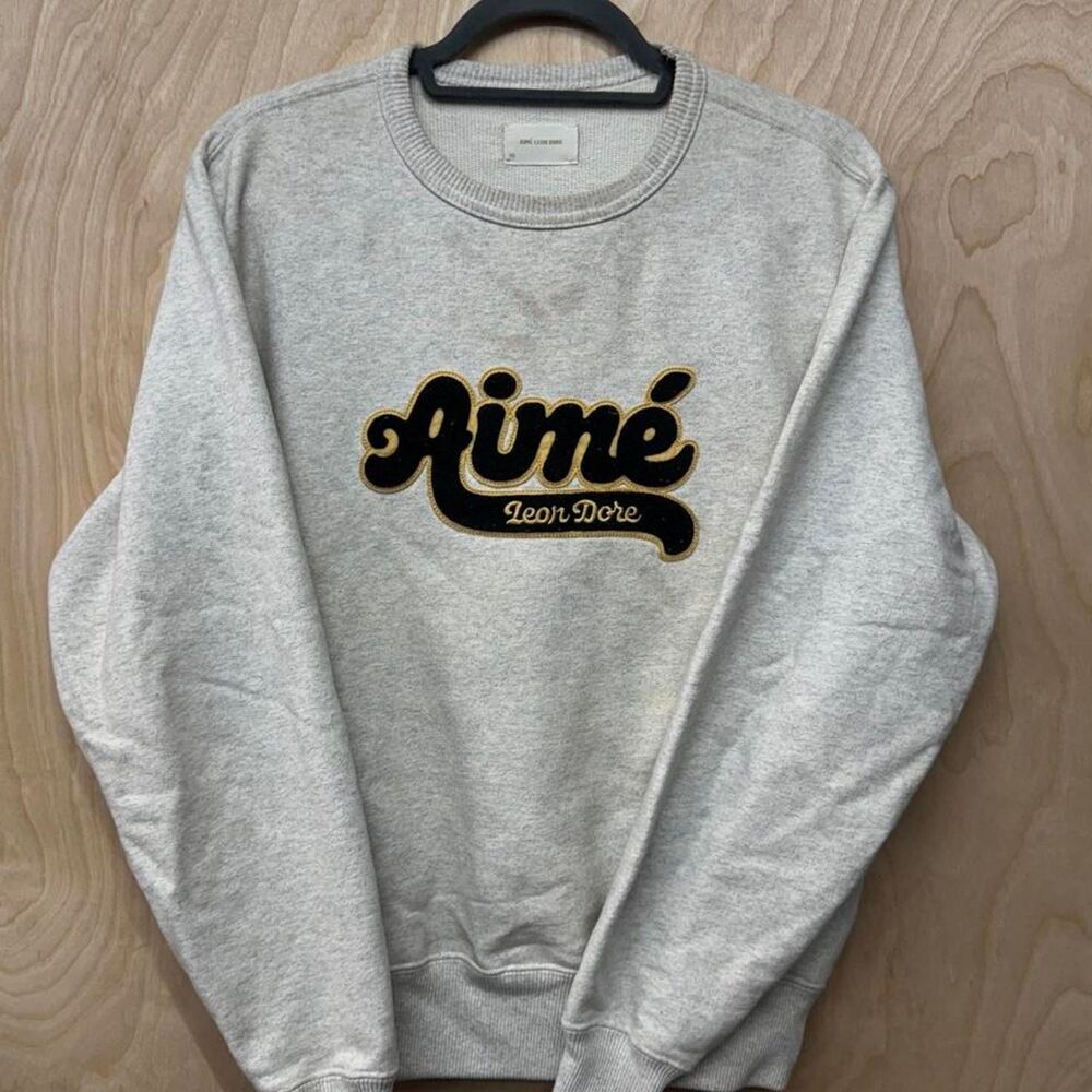 Aime-leon-dore Men's Grey Sweatshirt